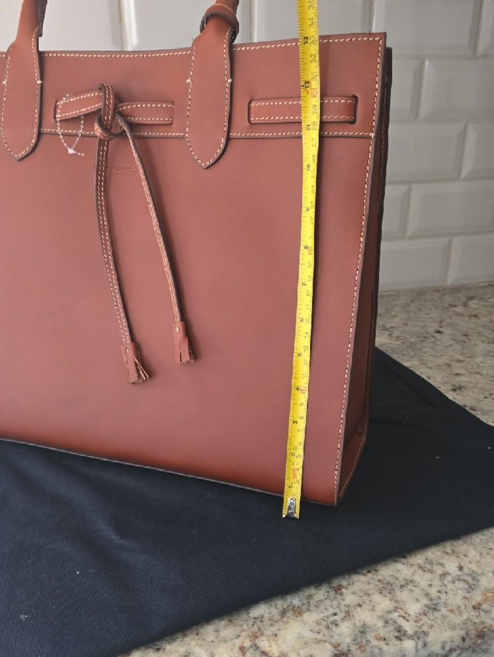 NWOT Dooney & Bourke Alto Tassel Tote - Tobacco Brown - Picture 10 of 16